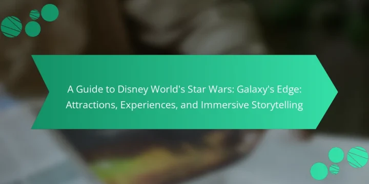 A Guide to Disney World’s Star Wars: Galaxy’s Edge: Attractions, Experiences, and Immersive Storytelling