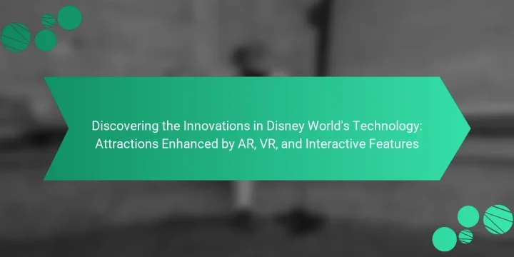 Discovering the Innovations in Disney World’s Technology: Attractions Enhanced by AR, VR, and Interactive Features