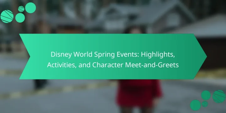 Disney World Spring Events: Highlights, Activities, and Character Meet-and-Greets