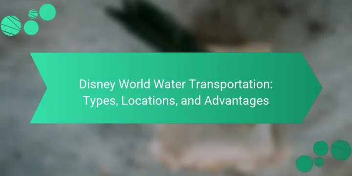 Disney World Water Transportation: Types, Locations, and Advantages