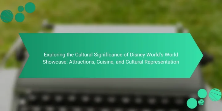 Exploring the Cultural Significance of Disney World’s World Showcase: Attractions, Cuisine, and Cultural Representation