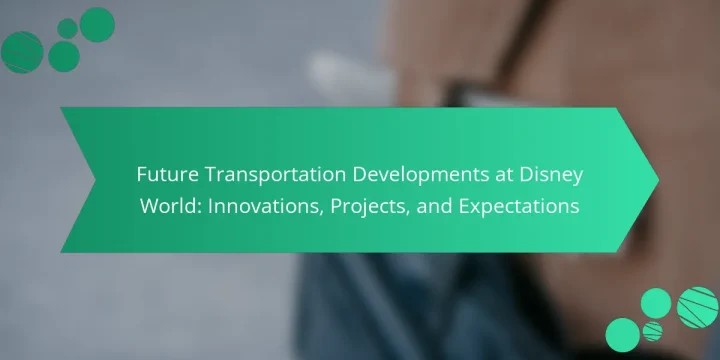 Future Transportation Developments at Disney World: Innovations, Projects, and Expectations