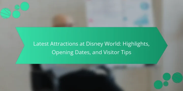 Latest Attractions at Disney World: Highlights, Opening Dates, and Visitor Tips