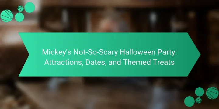 Mickey’s Not-So-Scary Halloween Party: Attractions, Dates, and Themed Treats
