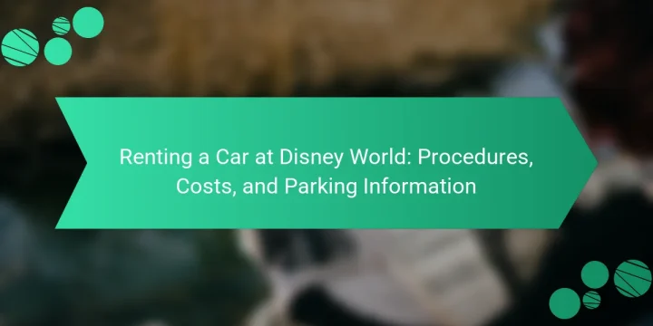 Renting a Car at Disney World: Procedures, Costs, and Parking Information