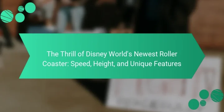 The Thrill of Disney World’s Newest Roller Coaster: Speed, Height, and Unique Features