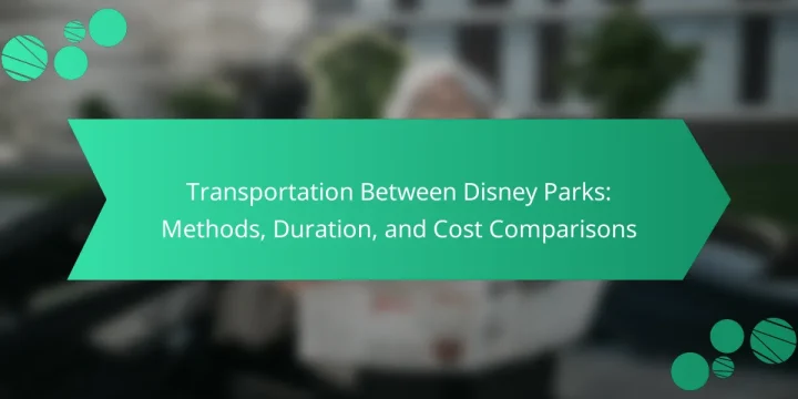 Transportation Between Disney Parks: Methods, Duration, and Cost Comparisons